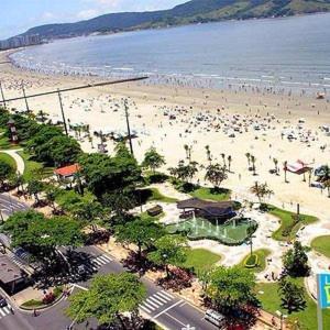 Apartamento Frente Mar Gonzaga Santos 3 Apartment ภายนอก รูปภาพ